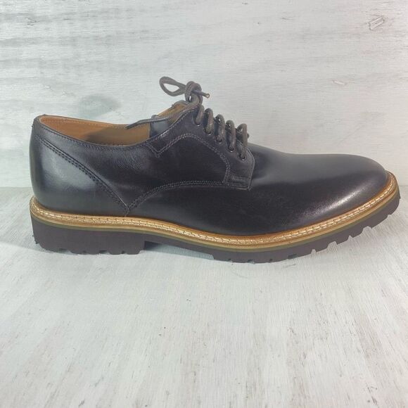 Steve Madden Kany Dark Brown Lug Oxford Men’s Size 9 - Picture 1 of 9